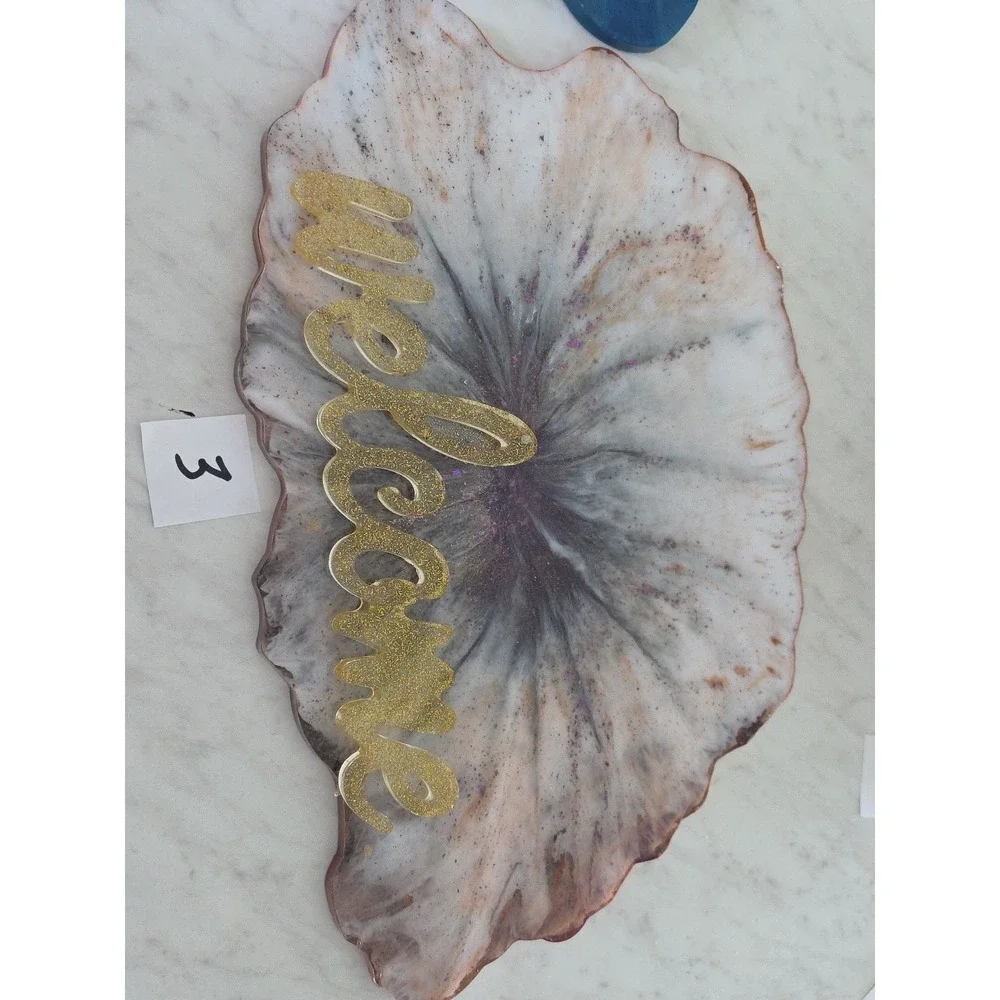 Handmade Resin Welcome Signs